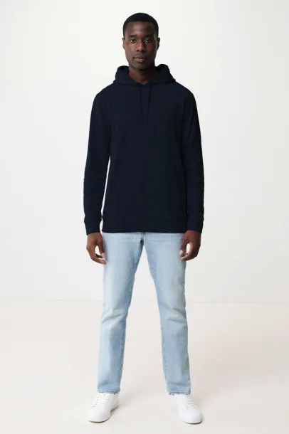  Iqoniq Jasper unisex hoodie od recikliranog pamuka, 340 g/m² - iqoniq navy
