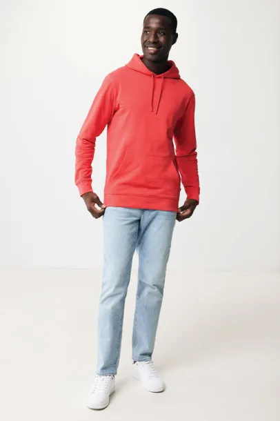  Iqoniq Jasper unisex hoodie od recikliranog pamuka, 340 g/m² - iqoniq luscious red