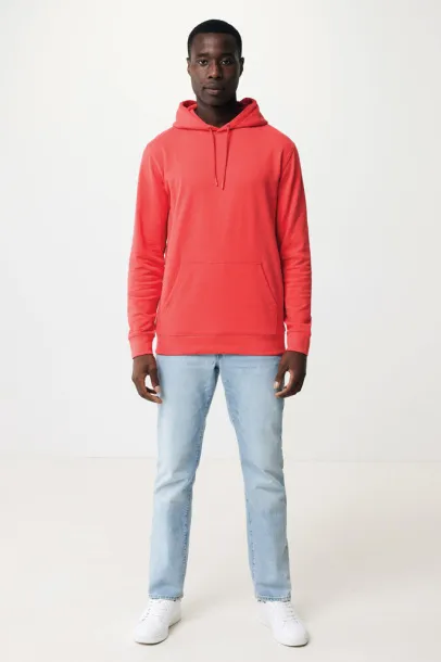  Iqoniq Jasper unisex hoodie od recikliranog pamuka, 340 g/m² - iqoniq luscious red