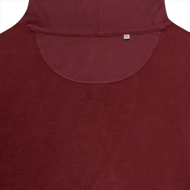  Iqoniq Jasper unisex hoodie od recikliranog pamuka - iqoniq burgundy