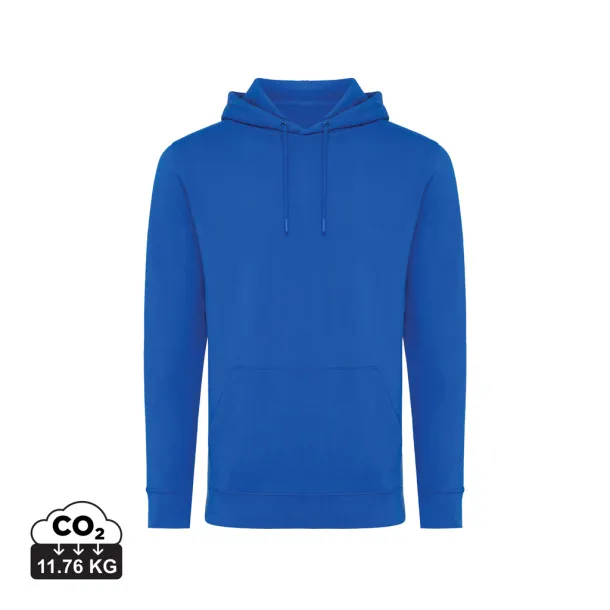  Iqoniq Jasper unisex hoodie od recikliranog pamuka - iqoniq Kraljevski plava