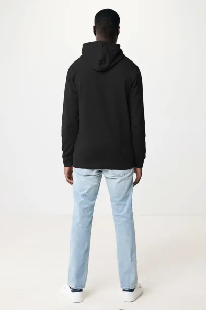 Iqoniq Jasper unisex hoodie od recikliranog pamuka, 340 g/m² - iqoniq Crna