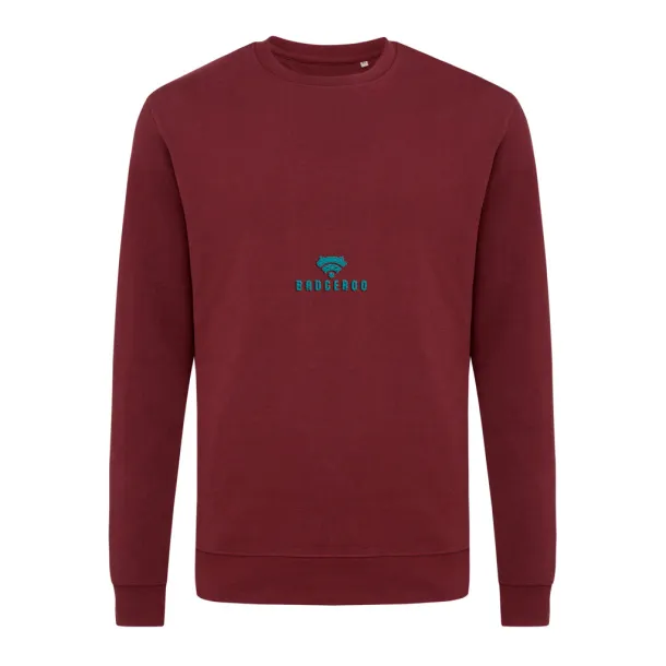  Iqoniq Zion unisex pulover od recikliranog pamuka, 340 g/m² - iqoniq burgundy