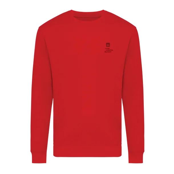  Iqoniq Zion unisex pulover od recikliranog pamuka, 340 g/m² - iqoniq Crvena