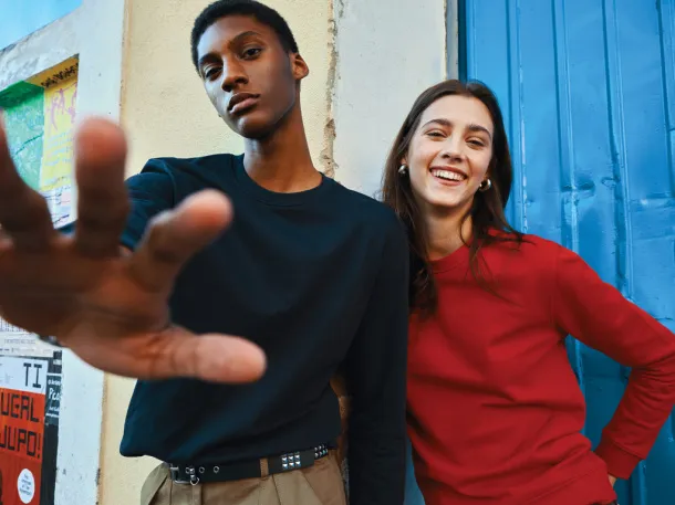  Iqoniq Zion unisex pulover od recikliranog pamuka - iqoniq navy