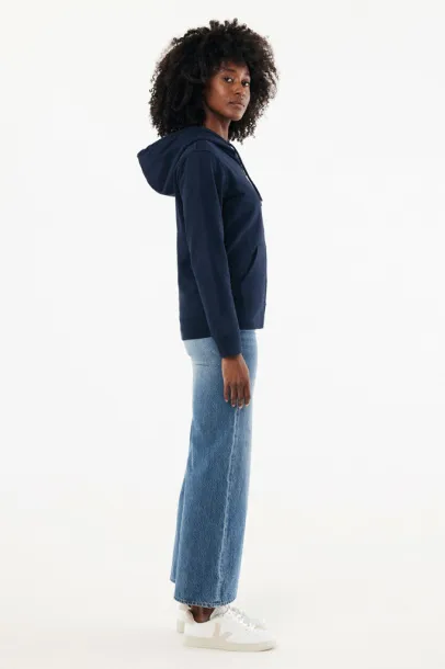  Iqoniq Abisko recycled cotton zip through hoodie - iqoniq blue 