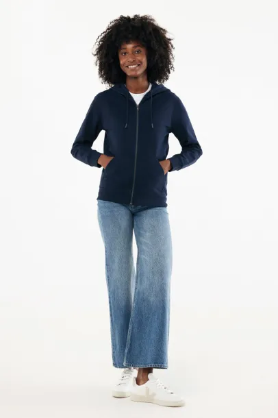  Iqoniq Abisko recycled cotton zip through hoodie - iqoniq navy