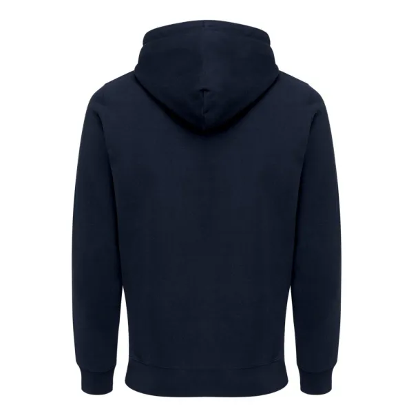  Iqoniq Abisko hoodie sa zatvaračem od recikliranog pamuka, 340 g/m² - iqoniq navy
