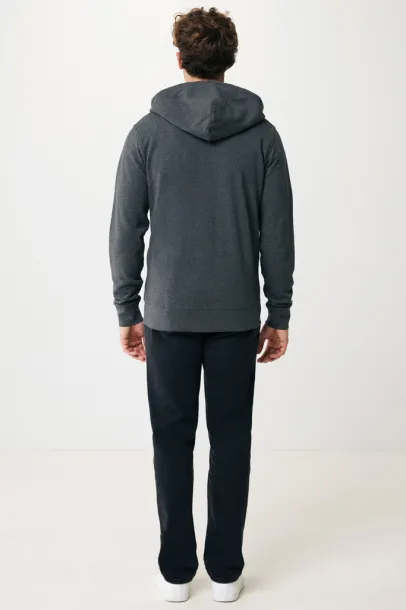  Iqoniq Abisko hoodie sa zatvaračem od recikliranog pamuka, 340 g/m² - iqoniq heather anthracite