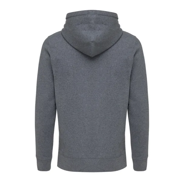  Iqoniq Abisko recycled cotton zip through hoodie - iqoniq heather anthracite