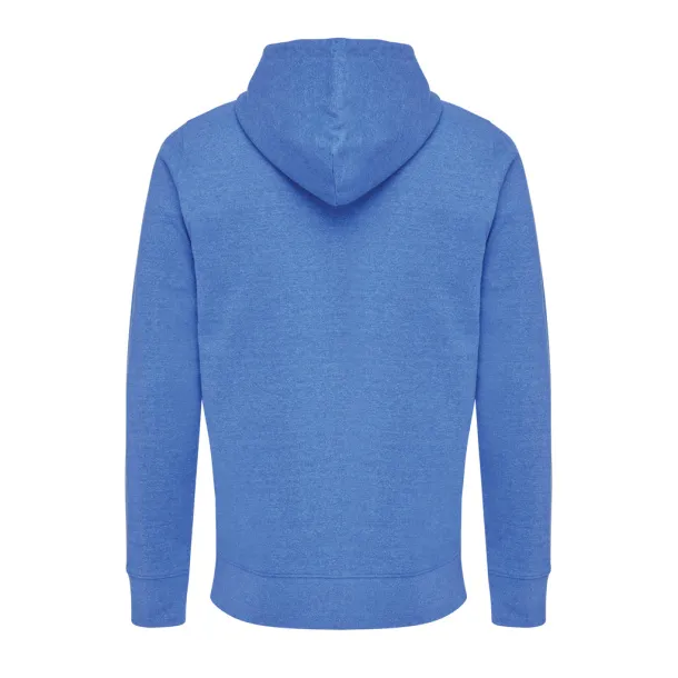  Iqoniq Abisko recycled cotton zip through hoodie - iqoniq heather blue