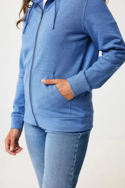  Iqoniq Abisko hoodie sa zatvaračem od recikliranog pamuka, 340 g/m² - iqoniq heather blue