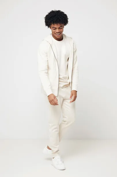  Iqoniq Abisko hoodie sa zatvaračem od recikliranog pamuka - iqoniq natural raw