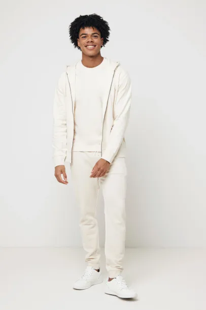  Iqoniq Abisko hoodie sa zatvaračem od recikliranog pamuka, 340 g/m² - iqoniq natural raw