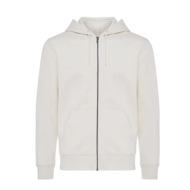  Iqoniq Abisko hoodie sa zatvaračem od recikliranog pamuka, 340 g/m² - iqoniq natural raw
