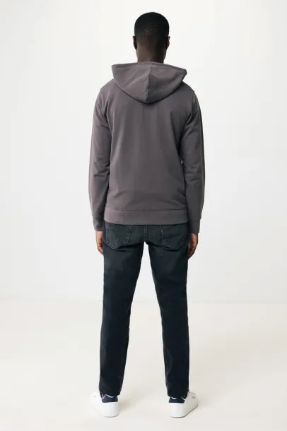  Iqoniq Abisko hoodie sa zatvaračem od recikliranog pamuka, 340 g/m² - iqoniq anthracite