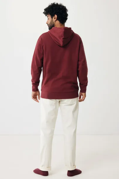  Iqoniq Abisko hoodie sa zatvaračem od recikliranog pamuka, 340 g/m² - iqoniq burgundy