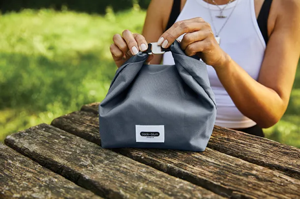  Lunch Bag - Black + Blum Silver 