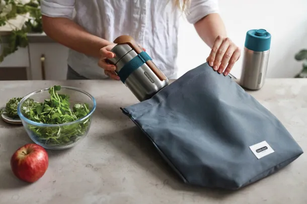  Lunch Bag - Black + Blum Silver 