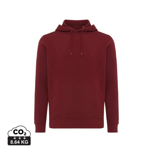  Iqoniq Rila unisex lagani hoodie od recikliranog pamuka, 280 g/m² - iqoniq burgundy