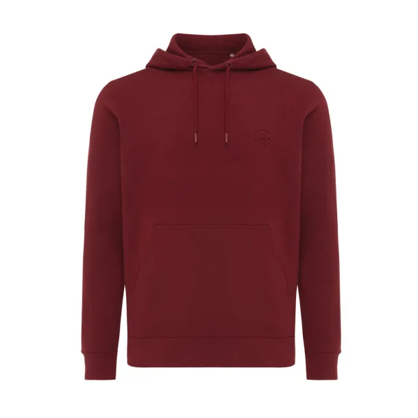  Iqoniq Rila unisex lagani hoodie od recikliranog pamuka, 280 g/m² - iqoniq burgundy