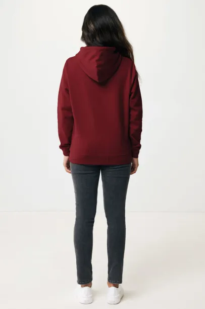  Iqoniq Rila unisex lagani hoodie od recikliranog pamuka, 280 g/m² - iqoniq burgundy
