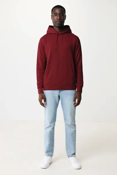 Iqoniq Rila lightweight recycled cotton hoodie - iqoniq burgundy