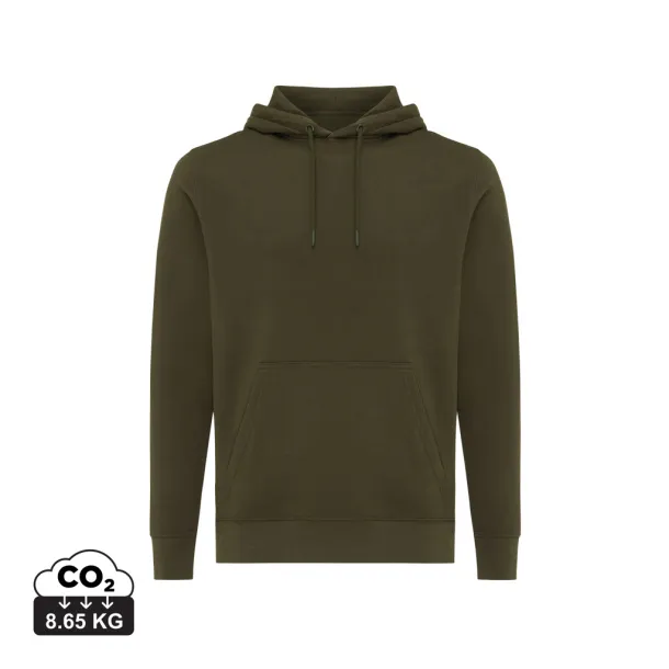  Iqoniq Rila lightweight recycled cotton hoodie - iqoniq khaki