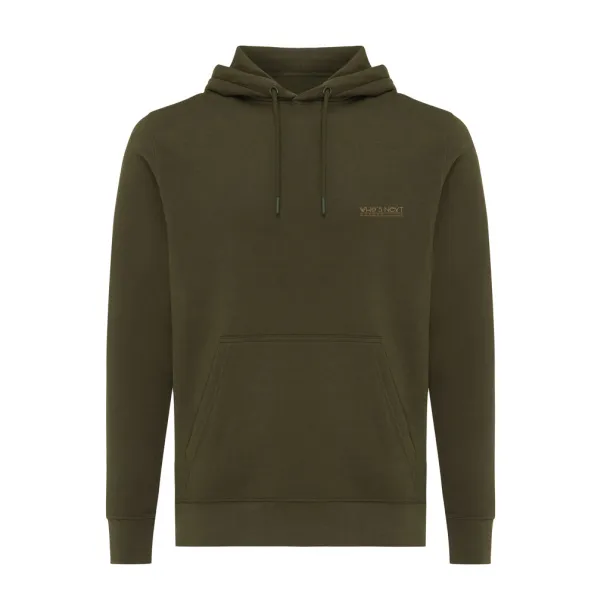  Iqoniq Rila lightweight recycled cotton hoodie - iqoniq khaki
