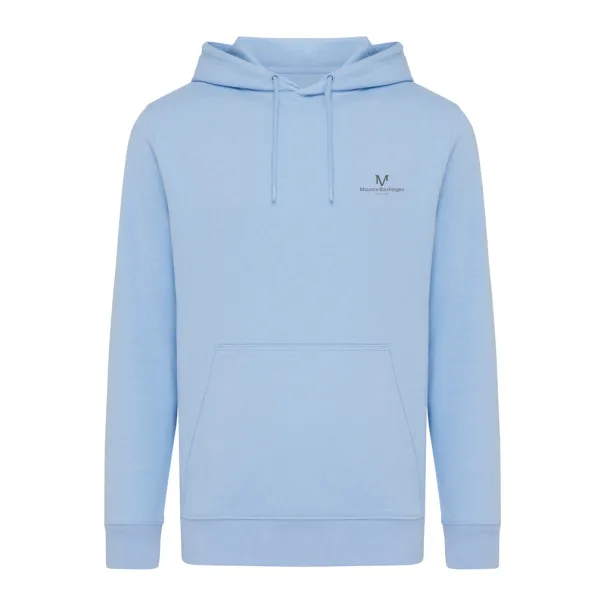  Iqoniq Rila lightweight recycled cotton hoodie - iqoniq sky blue