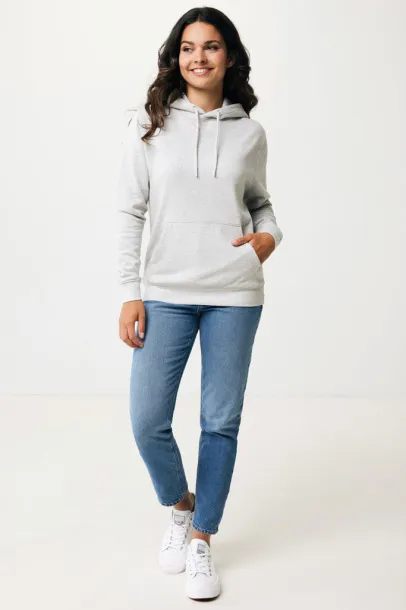  Iqoniq Rila lightweight recycled cotton hoodie - iqoniq light heather grey