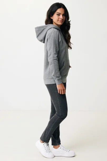  Iqoniq Rila lightweight recycled cotton hoodie - iqoniq light heather anthracite