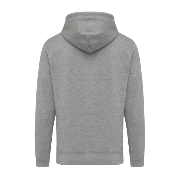  Iqoniq Rila lightweight recycled cotton hoodie - iqoniq light heather anthracite