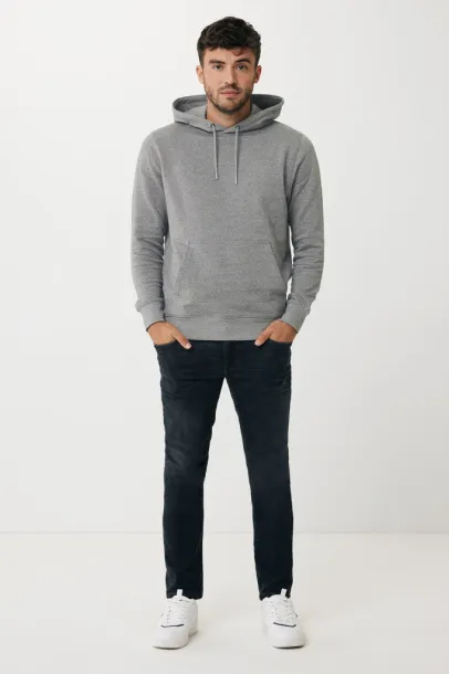  Iqoniq Rila lightweight recycled cotton hoodie - iqoniq light heather anthracite