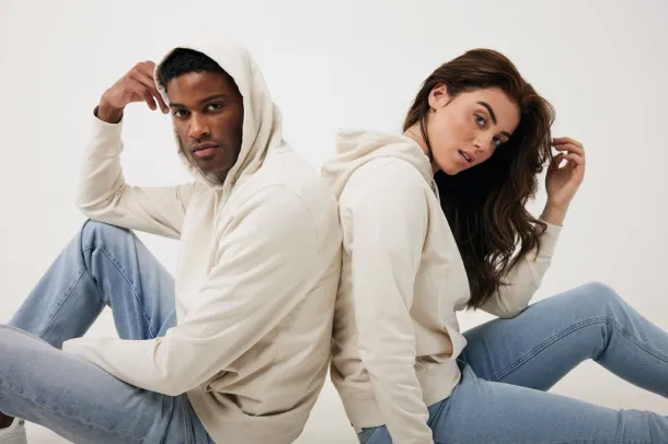  Iqoniq Rila unisex lagani hoodie od recikliranog pamuka, 280 g/m² - iqoniq ivory white