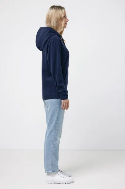  Iqoniq Trivor unisex mikroflis hoodie od recikliranog poliestera, 240 g/m² - iqoniq navy