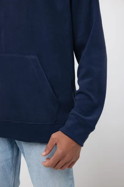  Iqoniq Trivor unisex mikroflis hoodie od recikliranog poliestera, 240 g/m² - iqoniq navy