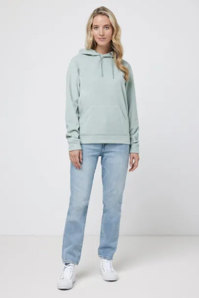  Iqoniq Trivor recycled polyester microfleece hoodie, storm grey - iqoniq 45533C 