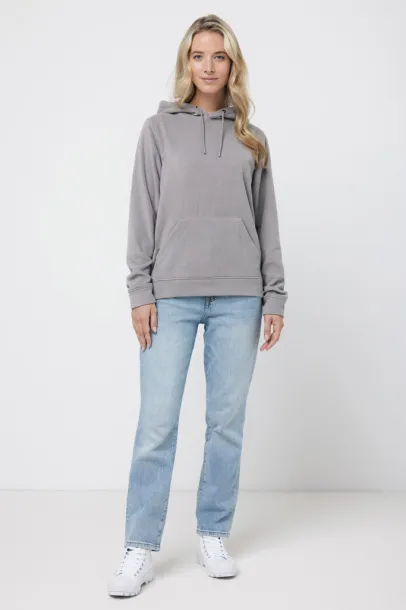  Iqoniq Trivor unisex mikroflis hoodie od recikliranog poliestera - iqoniq storm grey