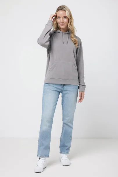  Iqoniq Trivor unisex mikroflis hoodie od recikliranog poliestera - iqoniq storm grey