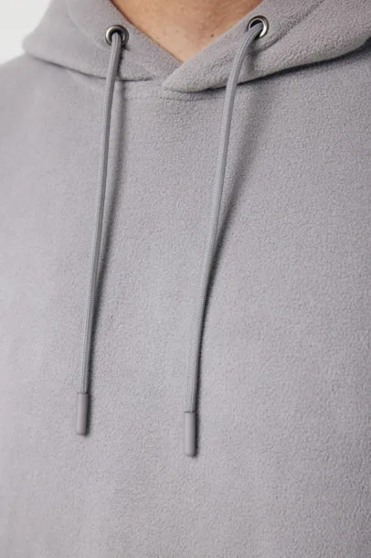  Iqoniq Trivor unisex mikroflis hoodie od recikliranog poliestera - iqoniq storm grey