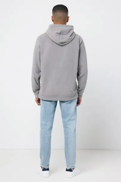 Iqoniq Trivor recycled polyester microfleece hoodie, storm grey - iqoniq storm grey