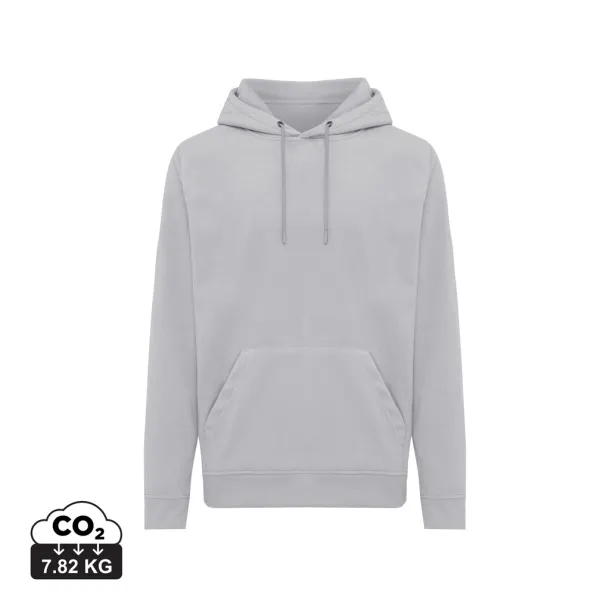  Iqoniq Trivor recycled polyester microfleece hoodie, storm grey - iqoniq storm grey