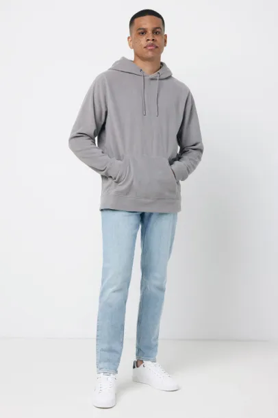  Iqoniq Trivor unisex mikroflis hoodie od recikliranog poliestera, 240 g/m² - iqoniq storm grey
