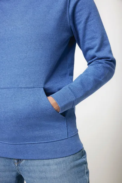  Iqoniq Torres unisex neobojeni hoodie od recikliranog pamuka, 340 g/m² - iqoniq heather blue