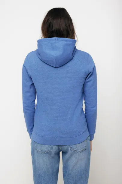  Iqoniq Torres unisex neobojeni hoodie od recikliranog pamuka, 340 g/m² - iqoniq heather blue
