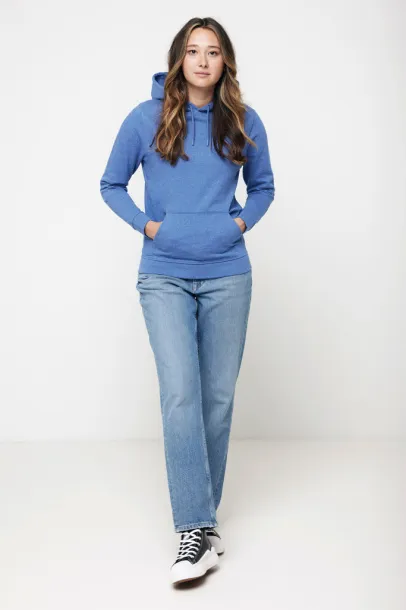  Iqoniq Torres unisex neobojeni hoodie od recikliranog pamuka, 340 g/m² - iqoniq heather blue