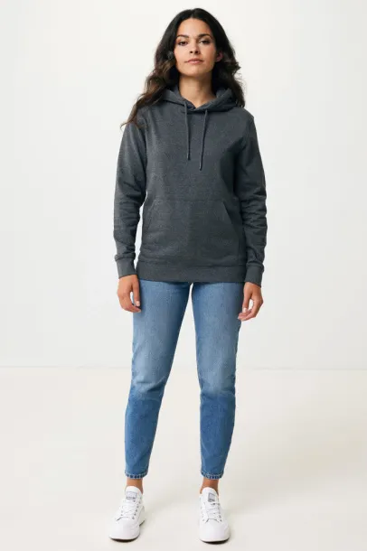  Iqoniq Torres recycled cotton hoodie undyed, natural raw - iqoniq heather anthracite