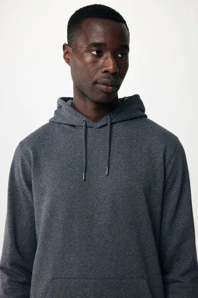  Iqoniq Torres recycled cotton hoodie undyed, natural raw - iqoniq heather anthracite