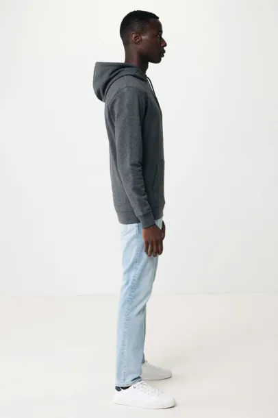  Iqoniq Torres recycled cotton hoodie undyed, natural raw - iqoniq heather anthracite